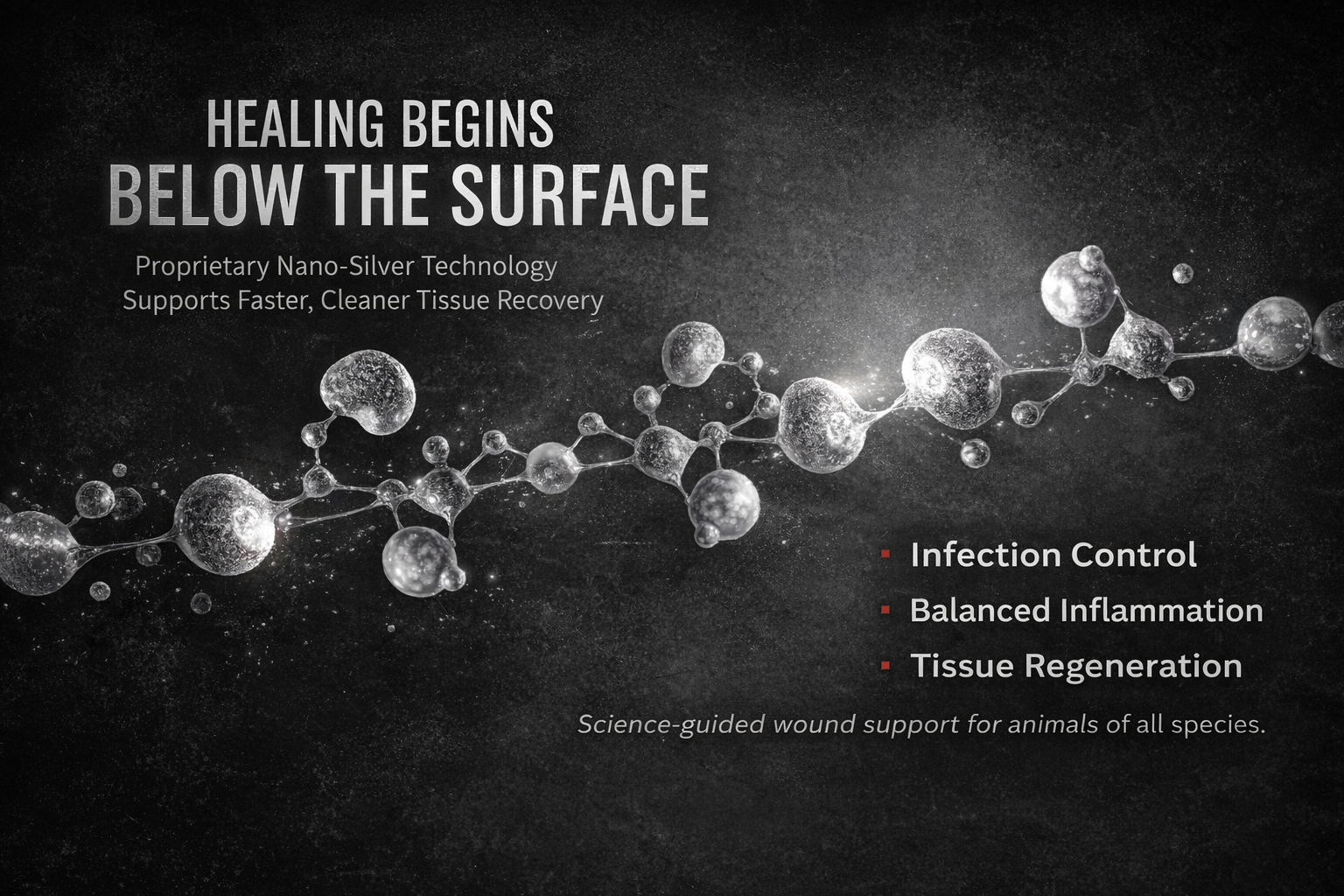 Discover how SilverVet’s nano silver technology supports faster wound healing by fighting infection, reducing inflammation, and promoting tissue regeneration for cleaner healing and less scarring.